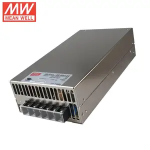 SMPS MeanWell SE-600-24 600W 24V AC المدخلات مجموعة مختارة من قبل التبديل AC-DC خرج واحد المدمج في مروحة DC تحويل التيار الكهربائي