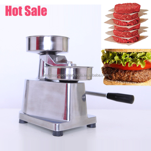 Prensa de hamburguesas de acero inoxidable, máquina para hacer moldes, 100/130/150mm - Product Image 3