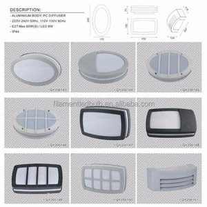 A prueba <span class=keywords><strong>de</strong></span> humedad impermeable neta <span class=keywords><strong>ronda</strong></span> luz <span class=keywords><strong>de</strong></span> techo balcón lámpara al aire libre luces redondas mamparo lámpara <span class=keywords><strong>de</strong></span> pared - Product Image 3