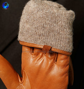 Vente chaude <span class=keywords><strong>Gants</strong></span> en <span class=keywords><strong>cuir</strong></span> pour femmes doublés de <span class=keywords><strong>laine</strong></span> d'hiver en peau de mouton Fabricants de <span class=keywords><strong>gants</strong></span> en <span class=keywords><strong>cuir</strong></span> pour femmes - Product Image 4