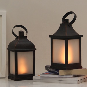 <strong>SMALL</strong> PLASTIC FIRE FLAME <strong>LANTERN</strong>, SMD LIGHTS, BATTERY OPERATED - Product Image 4