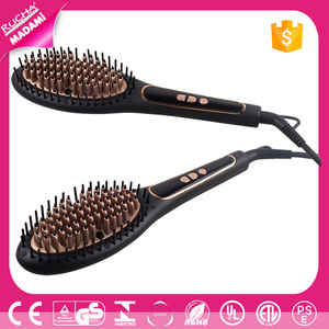 Escova alisadora de cabelo New hot pick peigne électrique lisseur rapide <span class=keywords><strong>brosse</strong></span> à lisser les <span class=keywords><strong>cheveux</strong></span> - Product Image 4