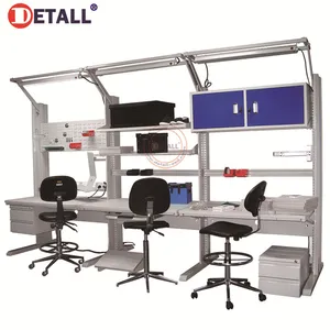 Detall Top quality electronics workbench computer assembly ESD table phone repair anti static working repair table