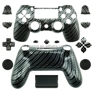 Black Carbon Fiber For Playstation 4 Shell With Full Set Buttons In Store Drop Shipping