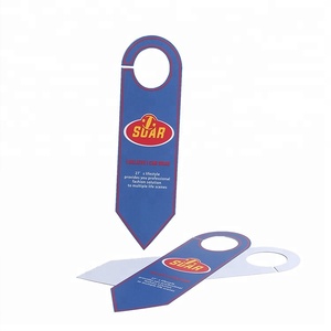 Étiquettes de cintre de porte en PVC, 100 pièces, personnalisées, avec nom imprimé, Logo, en soie, pour parc de stationnement de voiture - Product Image 2