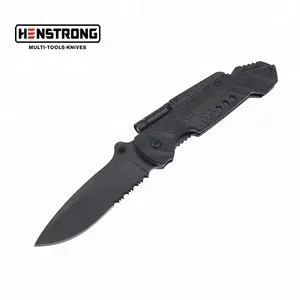 Chinese Supplier Hot Selling Steel Folding Knife Survival Knife Pocket Knife with LED Light