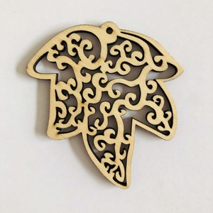 Gỗ Chạm Khắc Hình Nghệ Thuật Đồ Trang Trí Biểu Tượng Gỗ Đính Khắc Mô Hình Cây Giáng Sinh - Product Image 6