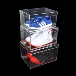 Tùy Chỉnh Stackable Rõ Ràng Acrylic Giày Hộp Trượt Ra Rõ Ràng Acrylic Giày Sneaker <span class=keywords><strong>Box</strong></span> Cho Giày Hộp Hiển Thị - Product Image 2