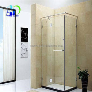 อารมณ์แก้วพาร์ทิชันห้องน้ำห้องอาบน้ำฝักบัวพาร์ทิชันแก้วแตกจีนห้องอาบน้ำฝักบัวแก้ว - Product Image 1