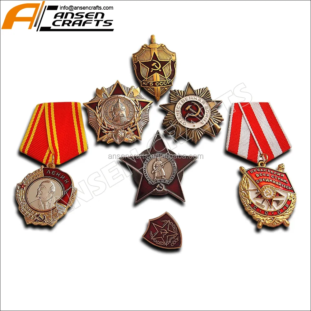 اختيار الميداليات العسكرية السوفيتية العالية ، 7x ، شارات ميداليات ، مجموعة جوائز النخبة ، هدايا أنتيكات السوفياتية