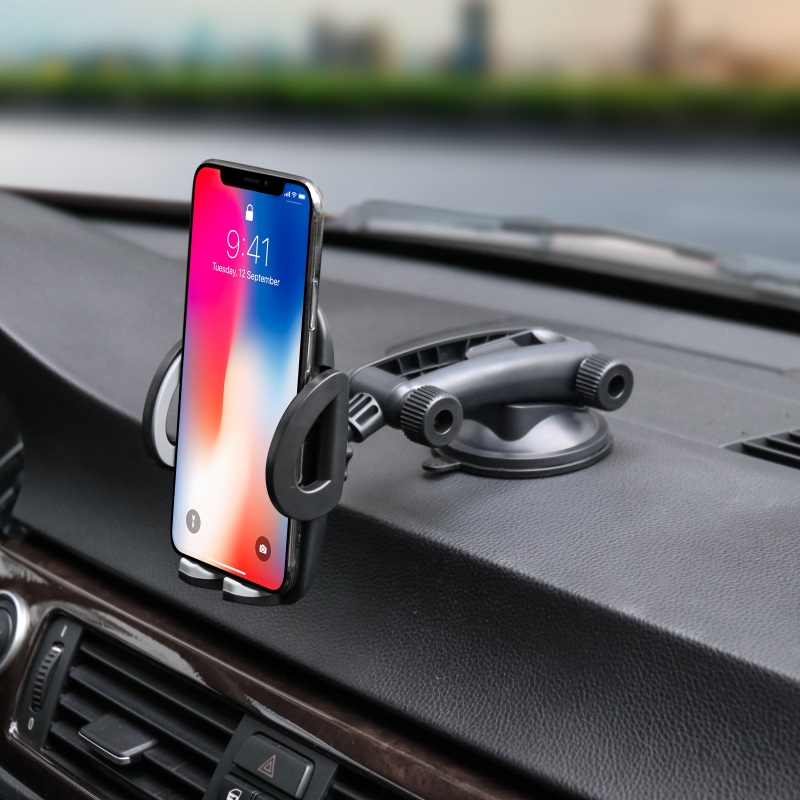 Новое поступление, универсальный автомобильный держатель на присоске с поворотом на 360 градусов, крепление для телефона на приборную панель автомобиля