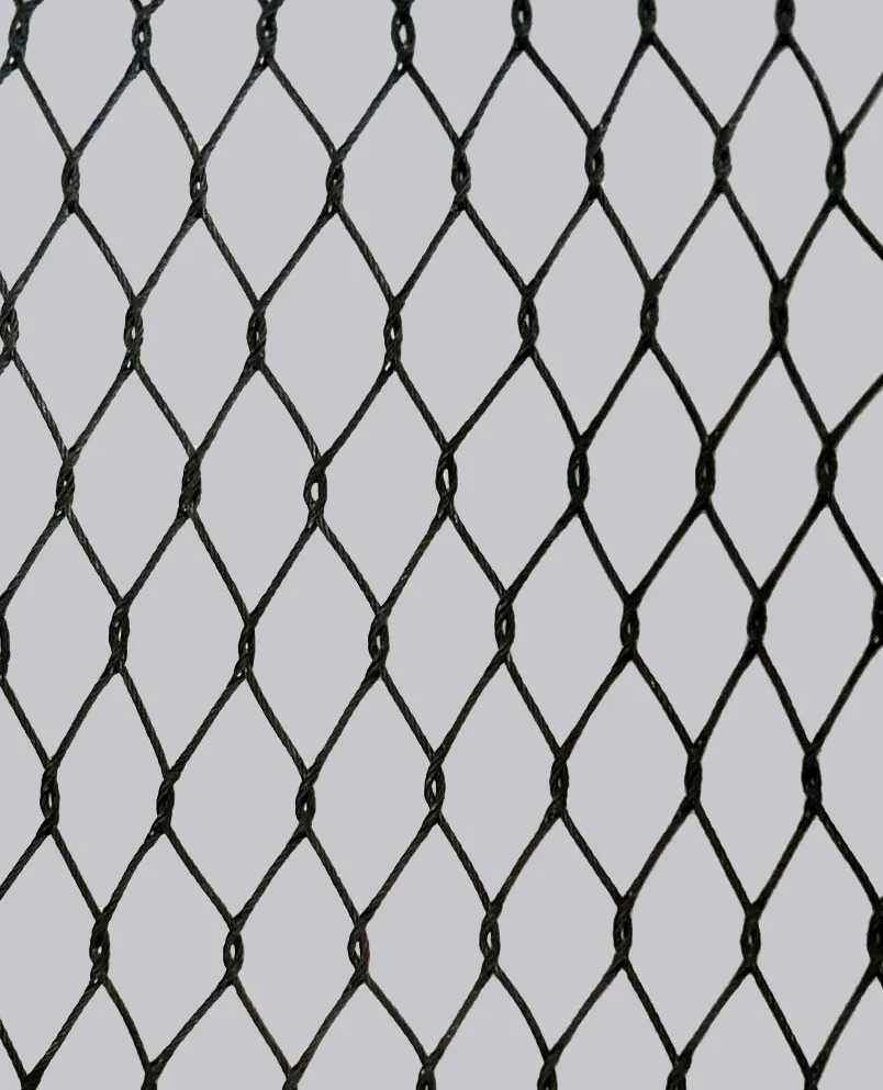 Black Oxide Stainless Steel Wire Rope Netting/Stainless Steel Rope Braid Mesh