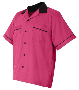 Custom <strong>Mens</strong> Work Rockabilly Style Cotton Short Sleeve <strong>Bowling</strong> <strong>Shirts</strong> - Product Image 5