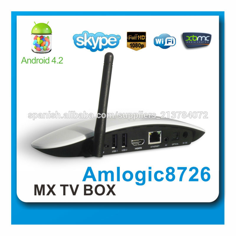 android 4.2 de doble núcleo caja smart tv