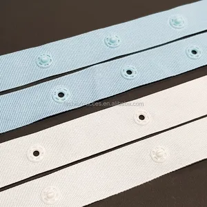 Kunststoff-Druckknopf band für Kleidungs stück Polyester-Gurtband Druckknopf drücken
