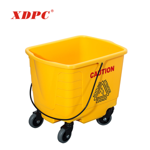 Trung Quốc Giá Tốt Nhất Nhựa Bệnh Viện Khách Sạn Làm Sạch Bóp Xử Lý Lau Xô Vắt Xe Đẩy Giỏ Hàng Với Bánh Xe - Product Image 3