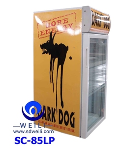 LED 85L congelador frigobar mariscos refrigerador de la exhibición - Product Image 5