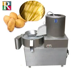 Oem Volautomatische Mankracht Saving Laag Verbruik Aardappel Chip Peeling En Snijmachine