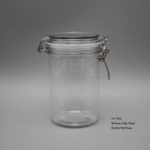 Chất Lượng Tốt Nhất Thực Phẩm Lưu Trữ Chai, cao Vòng 700Ml PET Nhựa Cà Phê Nguyên Liệu Đậu Lưu Trữ Jar Và Màu Xanh Lá Cây Trà Lưu Trữ Container - Product Image 2