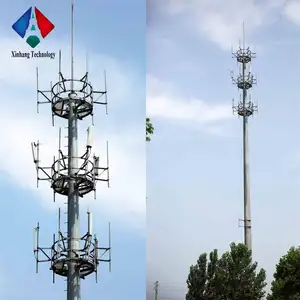 Verzinkter 4g WLAN-Mast mit gsm Monopol Stahl Monopole Antennenmast Kommunikation sturm