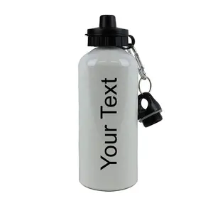 Sublimation Aluminium Personal isierte Wasser flasche mit 2 Deckeln Outdoor Sports Cycling Custom Sport flasche