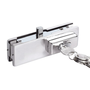 Accessoires pour portes et fenêtres, quincaillerie pour verre, serrure de bas de <span class=keywords><strong>porte</strong></span> en verre, fixation de serrure/fixation de serrure avec serrure - Product Image 3