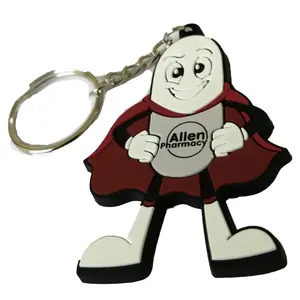 مخصص 3d شعار مفتاح ملحقات السلسلة الملابس الحديد السيليكون ميدالية مفاتيح/حلقة مفاتيح من البلاستيك المرن سلسلة المفاتيح المطاطية