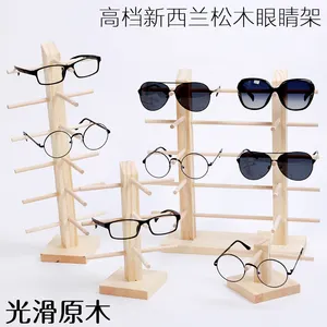 Hot Sale Simple Eco-friendly Wooden Glasses Display Frame