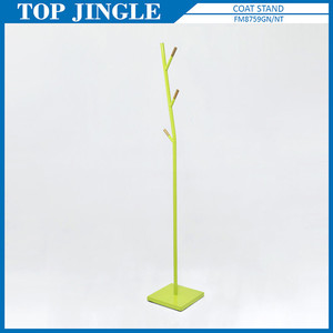 6 Ganchos Fancy Metal Clothing Store Display Stand Marrón y Amarillo 28,5x162cm - Product Image 3