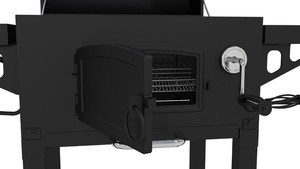 <span class=keywords><strong>Fonte</strong></span> <span class=keywords><strong>Barbecue</strong></span> <span class=keywords><strong>Barbecue</strong></span> barbecues au charbon avec chariot panier pour cour jardin extérieur cuisine matériel - Product Image 4