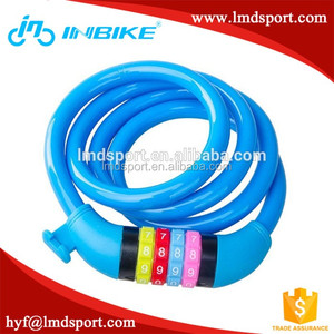 Wholesale fuerte y alta seguridad rueda de <span class=keywords><strong>bicicleta</strong></span> bloqueo/colorido <span class=keywords><strong>bicicleta</strong></span> de bloqueo cerradura de combinación - Product Image 1