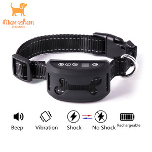Meist verkaufter Hund No Shock Barking Collar Wiederauf ladbare Anti-Bark-Kontrolle mit Beep / Vibration/Shock-Trainings modus