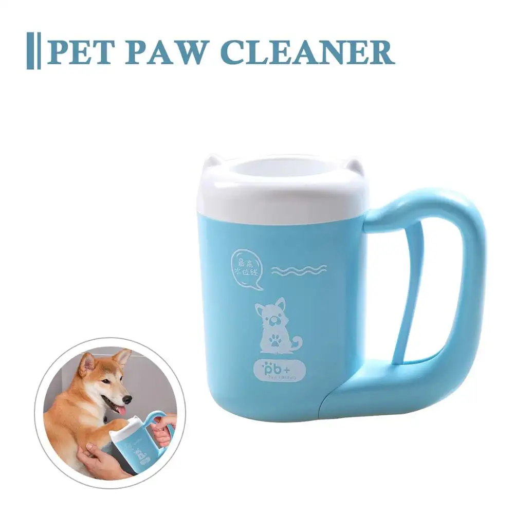 Pet Paw Cleaner stantuffo della zampa per cani rondella portatile per la pulizia della zampa
