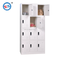 Casier de vestiaire personnel en acier 1236 avec porte, casier de rangement pour vêtements en métal pour salle de sport et école