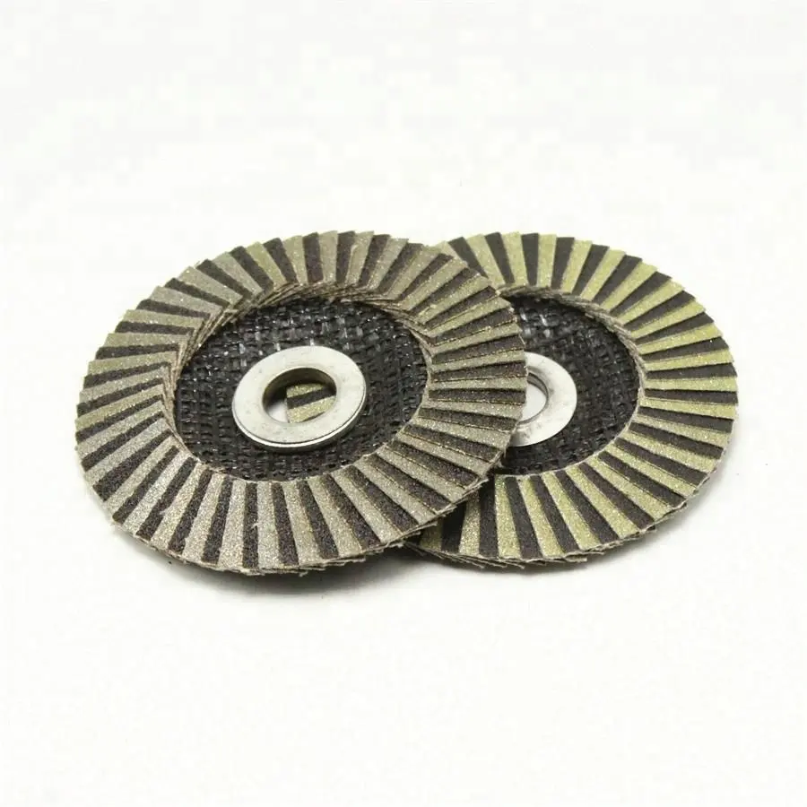 GLORY abrasive tools silicon carbide combi electroplate diamond flap disc for glass plastic stone