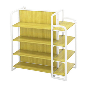 Tùy chỉnh Hỗ trợ thiết kế thanh lịch bằng gỗ đôi bên kệ với tủ cơ sở cho cửa hàng Boutique - Product Image 6