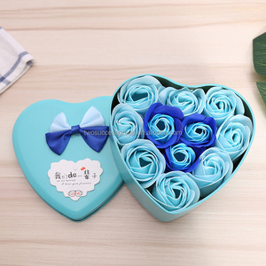 High Quality Heart Style Bath <b>Soap</b> Rose Flowers Gift Box <b>Soap</b> Flower for Valentine's Day - Product Image 5