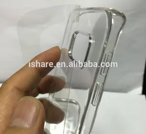 Crystal Clear resistente a los arañazos cubierta de la PC con TPU caso de parachoques para Samsung Galaxy S6 caso extremo