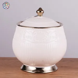 永胜促销陶瓷陶罐储物罐带盖茶罐
