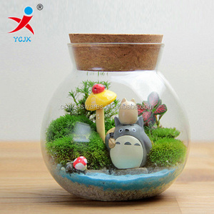 Pot en verre transparent avec couvercle en liège pour <span class=keywords><strong>terrarium</strong></span> - Product Image 1