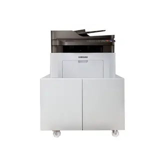 Armario de almacenamiento móvil de Metal para oficina, soporte lateral para impresora con ruedas