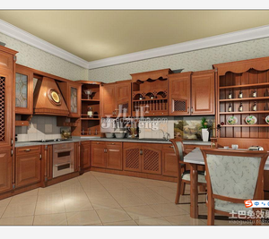 המוערכים מוצק עץ מטבח ארון/עתיק סגנון ארון - Product Image 2