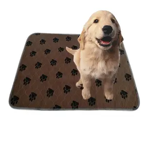 washable pet training mat and puppy pads reusable pet pee pad waterproof pet pad