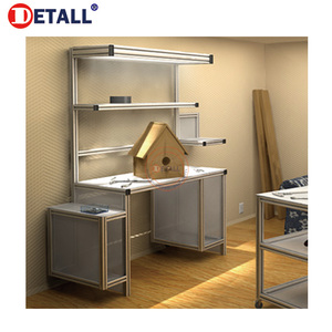 Detall อลูมิเนียมอุตสาหกรรมเวิร์กสเตชัน/เฟอร์นิเจอร์ตาราง - Product Image 3