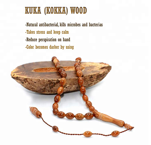 Original KUKA (<span class=keywords><strong>Kokka</strong></span>) Rosario (6x9 mm-33 cuentas) Cuentas de oración-Tesbih-<span class=keywords><strong>Tasbih</strong></span>-Misbaha-Subha - Product Image 2