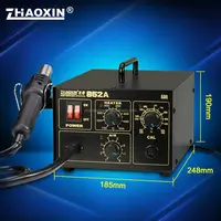 ZHAOXIN 852A + ברזל הלחמה הלחמה אוויר חם אקדח 2 ב 1 עיבוד חוזר תחנה