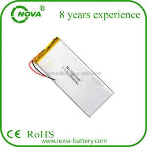 נובה 3558120 3.7v 2800mah נטענת ליתיום פולימר סוללה תוצרת סין