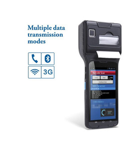 5.0 pulgadas portátil PDA <span class=keywords><strong>Android</strong></span> 5.1 escáner de código de barras de mano con impresora 1.3 GHz CPU - Product Image 2