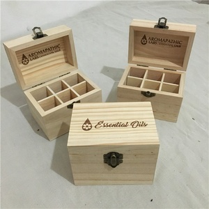 Caja de aceite esencial portátil de Madera rústica, caja de transporte de fragancia para el hogar, organizador de aromaterapia, contenedor de fragancia de esmalte de uñas - Product Image 4