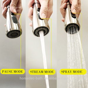 Rubinetto da <span class=keywords><strong>Cucina</strong></span> Moderno di Lusso con Doccetta Estraibile a Cascata, in Acciaio Inox 201 Nichel Spazzolato, <span class=keywords><strong>Flessibile</strong></span> per Uso Alberghiero - Product Image 2